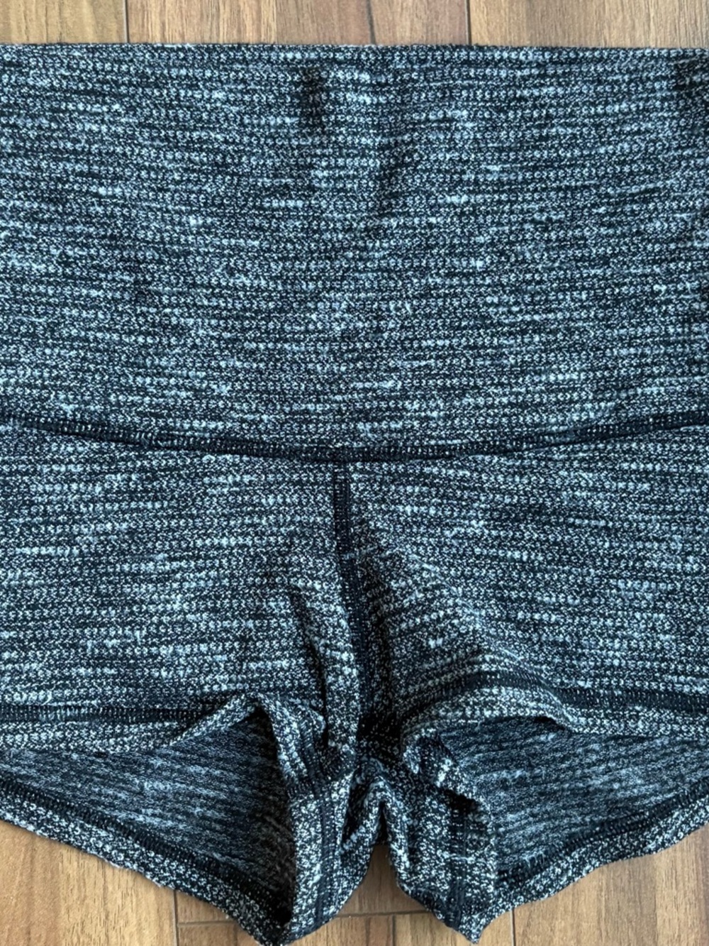 lululemon athletica Women's Black and Gray Athletic Shorts
